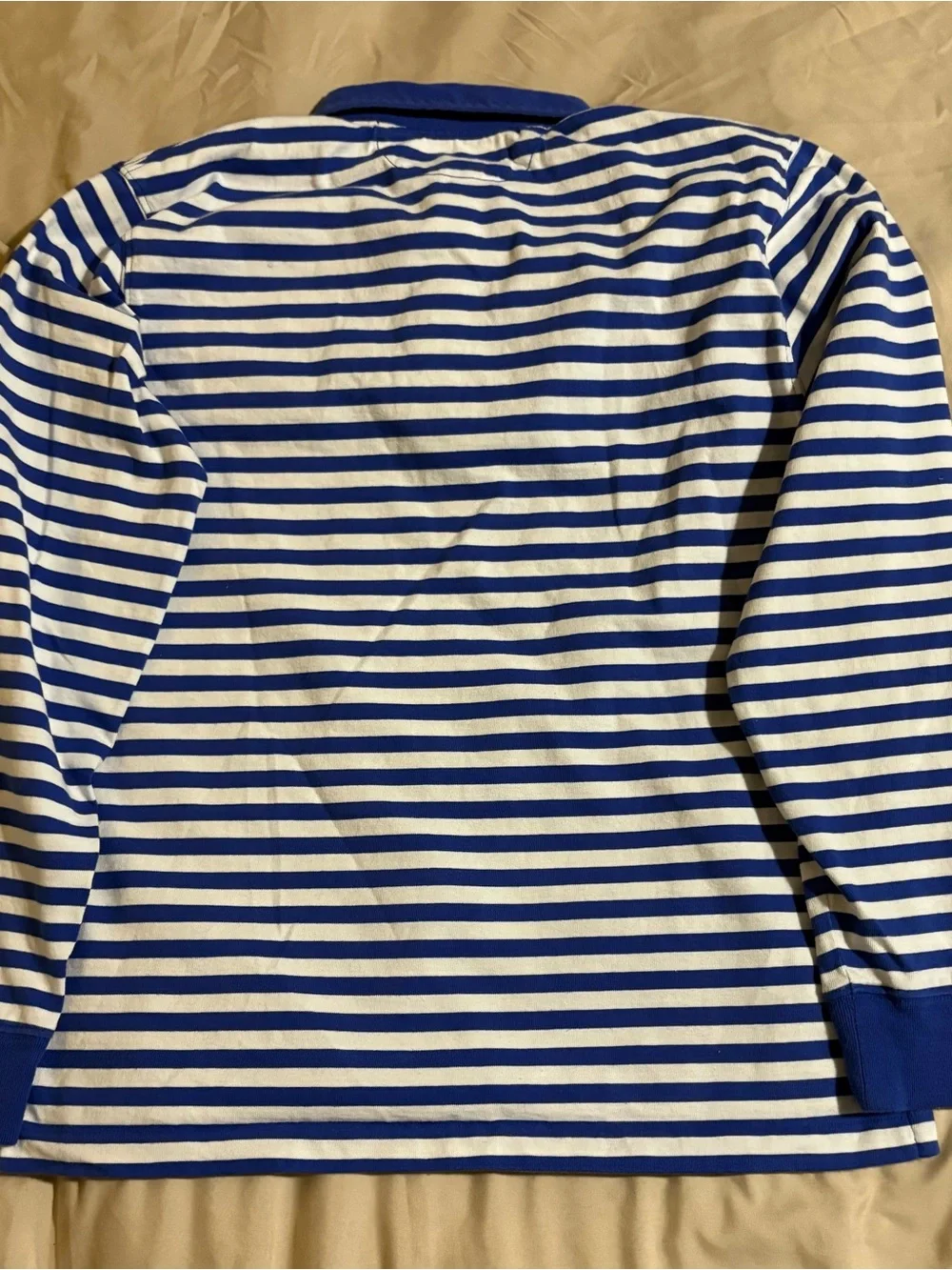 Polo Ralph Lauren Boys RL-67 Blue & White Rugby Shirt Size Large (14-16) NWOT